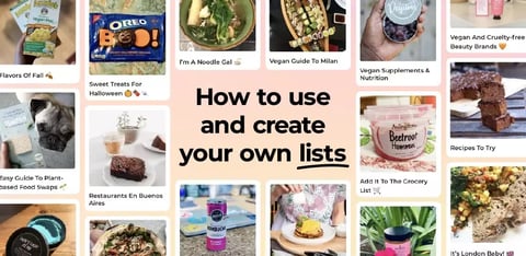 How to use and create your own lists