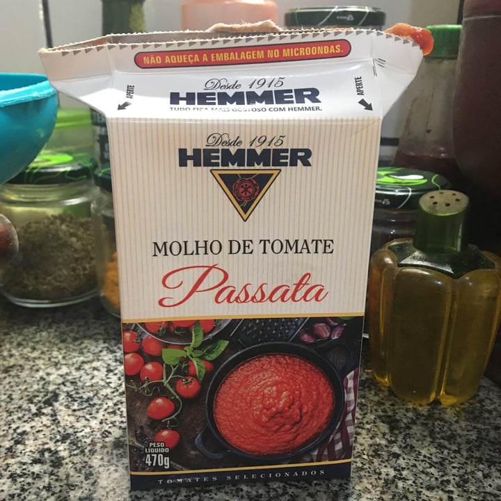 photo of Hemmer Molho de tomate Passata shared by @carlaolfernandes on  26 Apr 2022 - review
