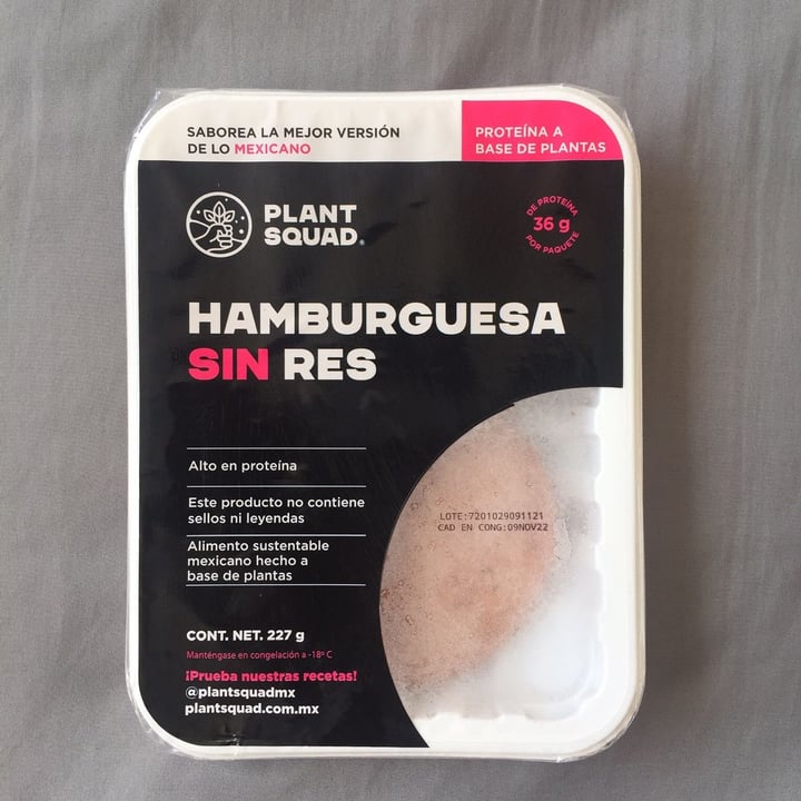 photo of Plant Squad HAMBURGUESA SIN RES shared by @zullybee on  07 Mar 2022 - review