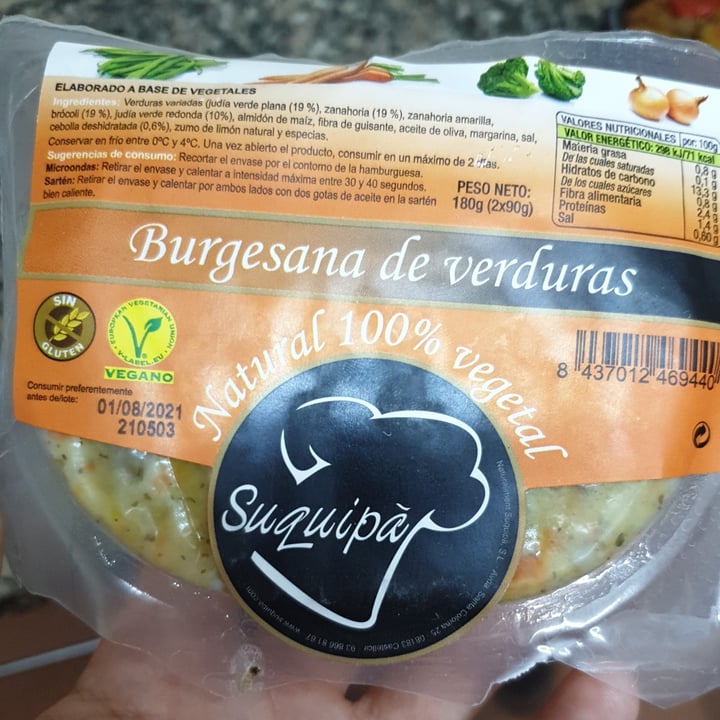 photo of Suquipà Burgesana De Verduras shared by @lulivegan on  18 Jul 2021 - review