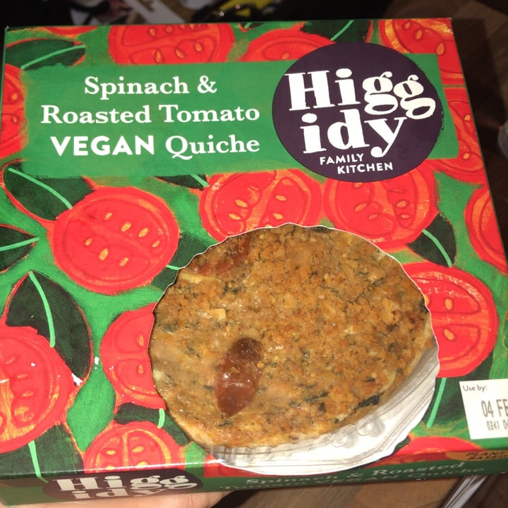 photo of Higgidy Spinach And Roasted Tomato Vegan Quiche shared by @vegansuttonmama on  09 Feb 2021 - review
