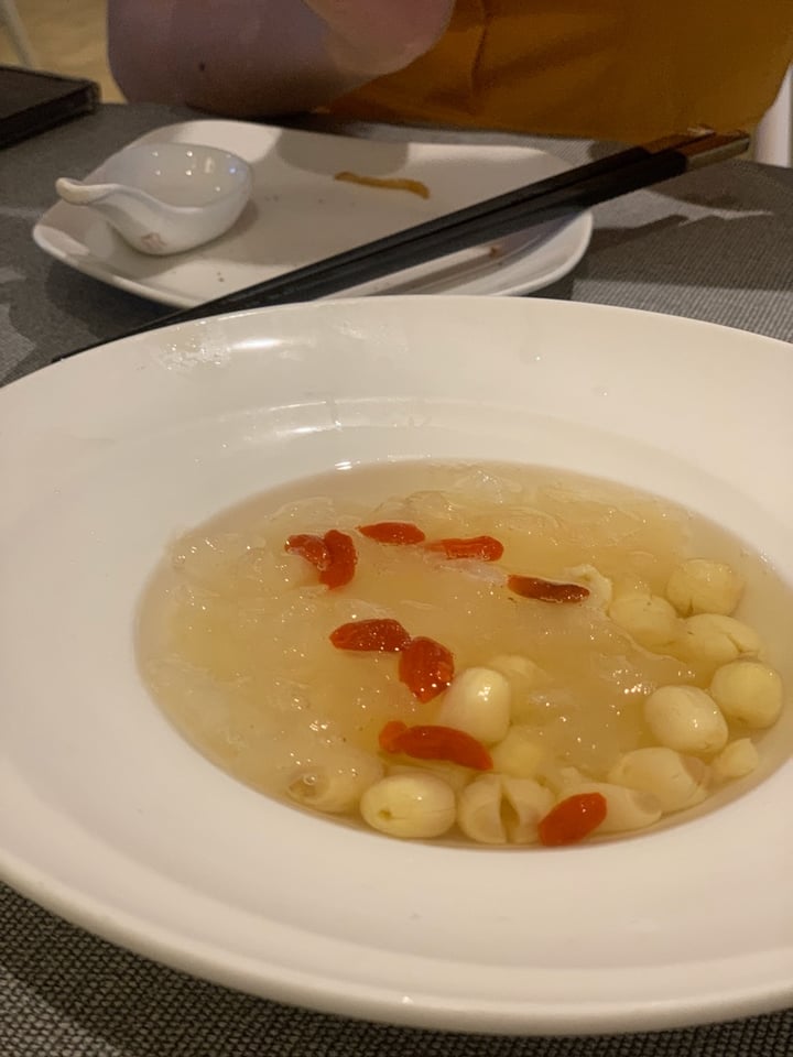 photo of Lotus Kitchen Snow Fungus with Lotus Seed shared by @loveveggies on  28 Feb 2020 - review