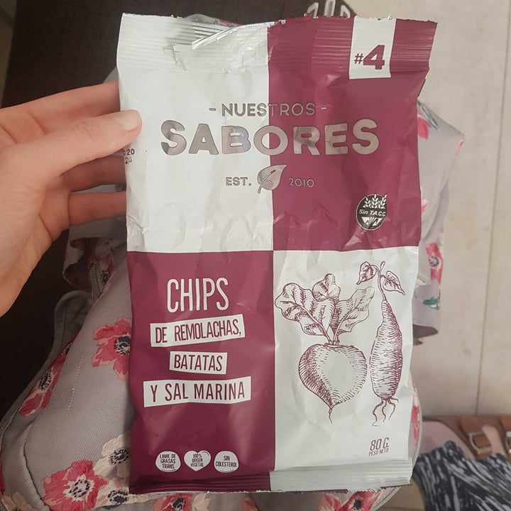 photo of Nuestros Sabores Chips de Remolacha, Batata y Sal Marina  shared by @julipe92 on  09 Oct 2020 - review