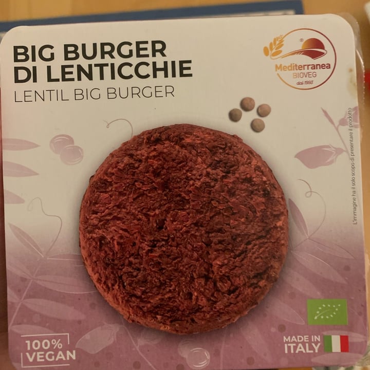 photo of Mediterranea BioVeg Big Burger Di Lenticchie shared by @martachatnoir92 on  25 Oct 2022 - review