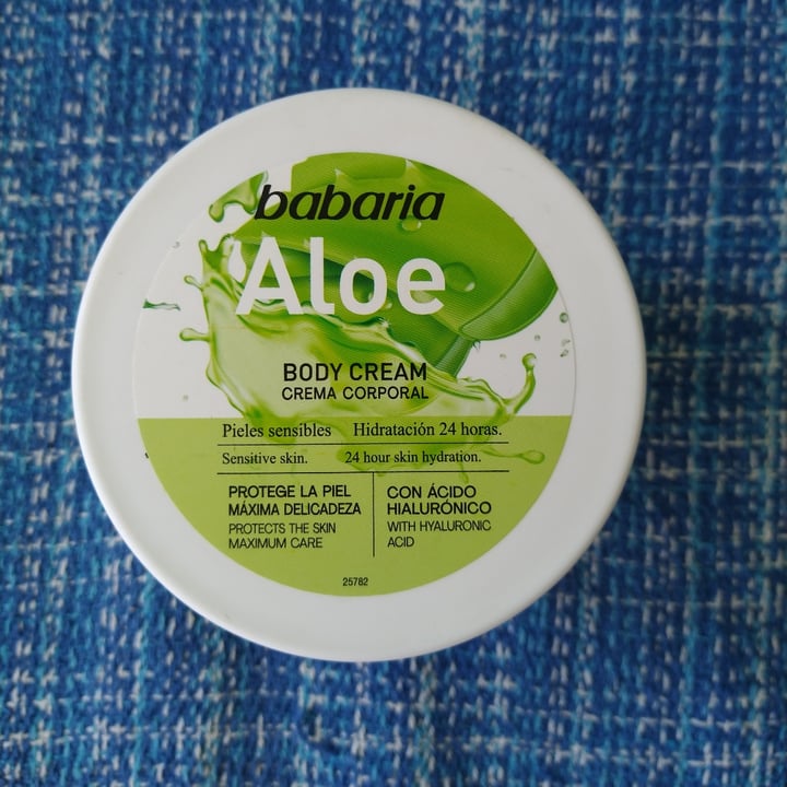 photo of Babaria Bio  Crema Corporal Aloe shared by @alasparavolar on  22 Sep 2021 - review