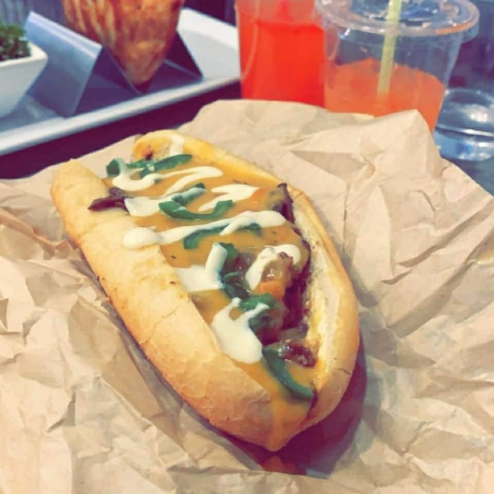 photo of The Vegetable Hunter- Vegan/ Vegetarian Cafe & Boutique Brewery Cheesesteak shared by @amandalanphear on  08 Jan 2021 - review