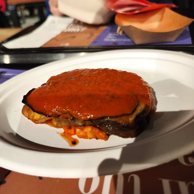 Foto del piatto “Parmigiana Con Ragù Di Verdure”