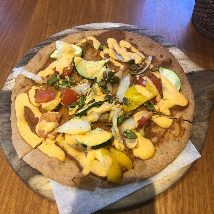 photo of The Living Cafe Veggie delight pizza shared by @miriamy on  24 Jul 2020 - review