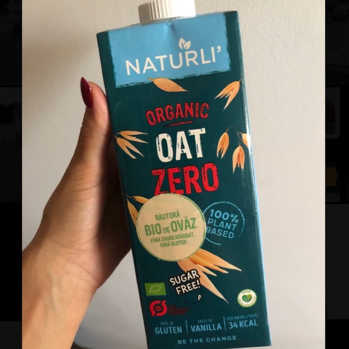 photo of Naturli' Organic Oat Zero Vanilla Milk shared by @alinaaroman on  25 Jun 2021 - review