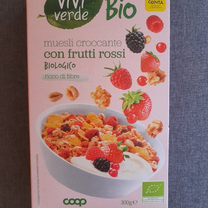 review photo of Vivi Verde Coop cereali con frutti rossi shared by @alealeveg on 14 Jun 2022 - review