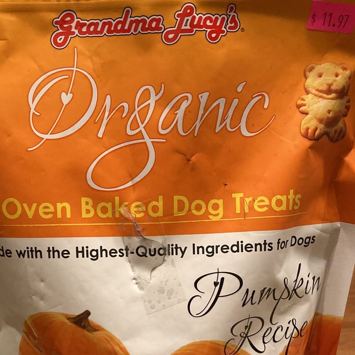 photo of Grandma Lucy's Organic Oven Baked Dog Treats Pumpkin Recipe shared by @veganosaventureros on  25 Jan 2022 - review