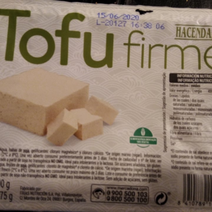 photo of Hacendado Tofu Firme shared by @martate on  11 May 2020 - review