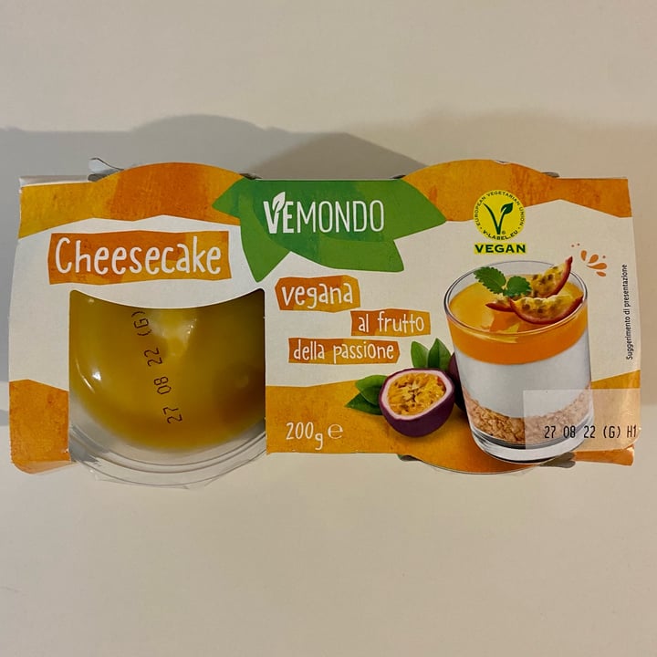 review photo of Vemondo Cheesecake Al Frutto Della Passione shared by @sarabagnara on 06 Aug 2022 - review