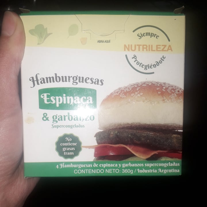 photo of Nutrileza Hamburguesa de Espinaca & Garbanzo shared by @rochyalmendra on  03 Jun 2021 - review