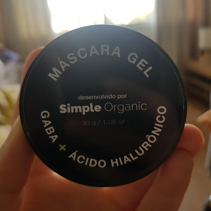 review photo of Simple Organic Máscara Gel Gaba + Ácido Hialuronico shared by @thiane on 05 Nov 2022 - review