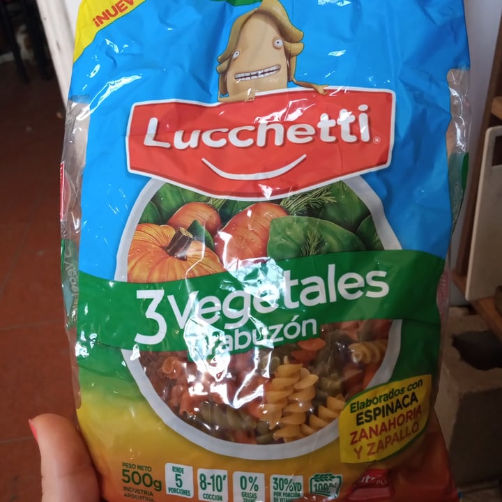 photo of Lucchetti Fideos Tirabuzón Tres Vegetales shared by @daianaeli on  08 Oct 2020 - review