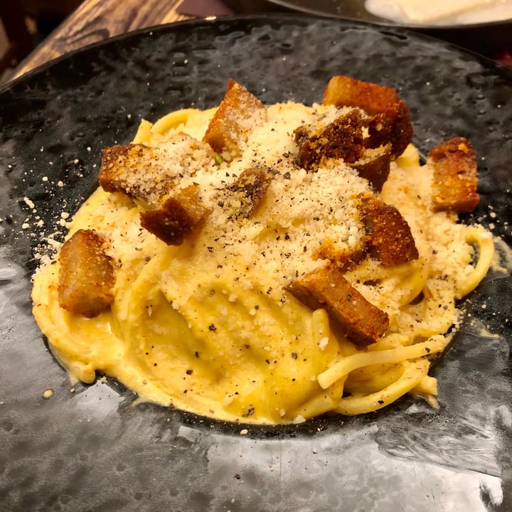 photo of Rifugio Romano Carbonara vegana shared by @essemme on  13 Oct 2022 - review