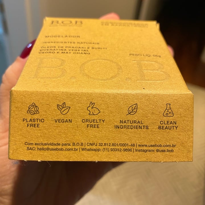 photo of B.O.B Condicionador Sólido Modelador shared by @andreama on  29 May 2022 - review