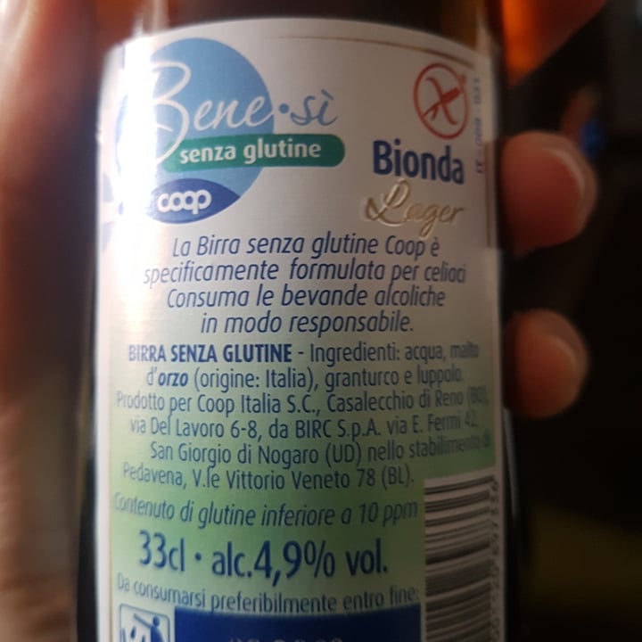 photo of Bene.Si coop Birra senza glutine shared by @ilafilip on  04 Apr 2022 - review