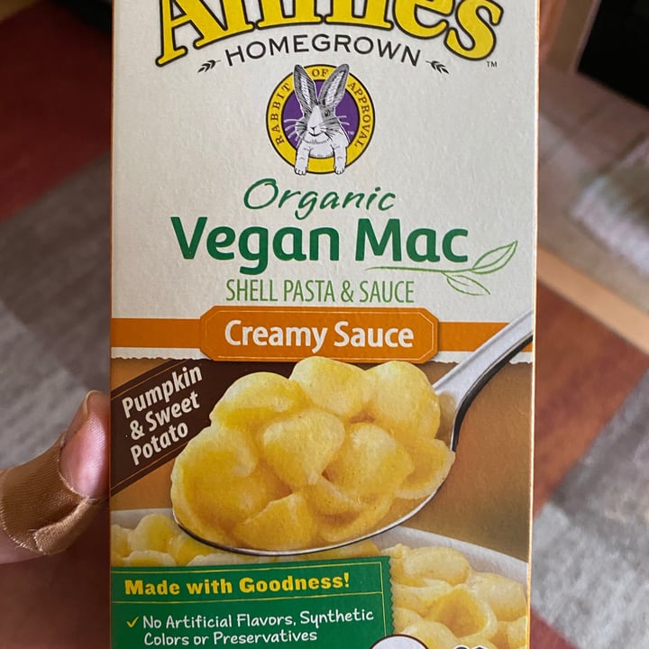 photo of Annie’s Annie’s Organic Vegan Mac Pumpkin And Sweet Potato Creamy Sauce shared by @plantbasedlife123 on  11 Oct 2020 - review