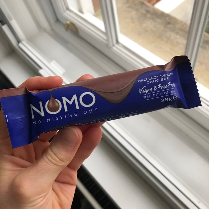 photo of NOMO Hazelnot Smooth Choc Bar shared by @yourlocalvegan on  04 Mar 2021 - review