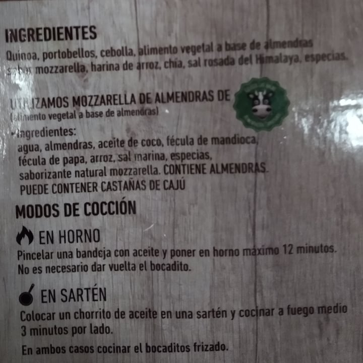 photo of Mundo Vegetal Bocaditos De Quinoa Negra Sabor Portobelos shared by @estrellafernandez on  28 Jun 2021 - review
