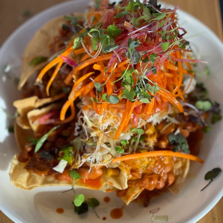 review photo of The Funky Taco Vegan Nachos shared by @lisaohman on 18 Sep 2021 - review