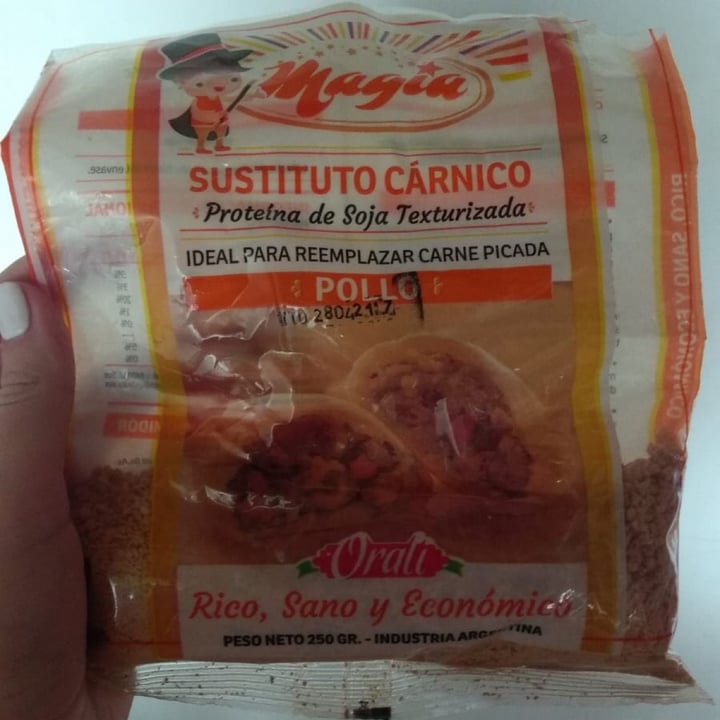 photo of Orali Magia Sustituto Carnico Sabor Pollo shared by @milimtn on  11 Aug 2021 - review