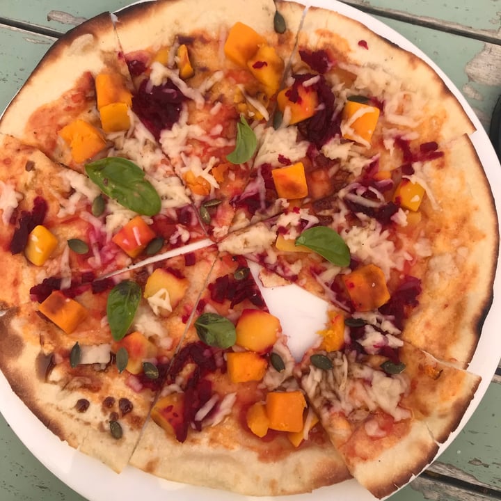 review photo of Cape Point Vineyards Restaurant Beetroot, Butternut And Pumpkin Seeds Pizza shared by @emily04 on 27 Feb 2022 - review