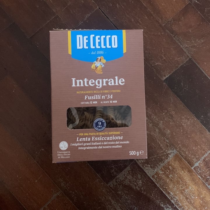 photo of De cecco Fusilli integrali shared by @rori24 on  14 Mar 2022 - review