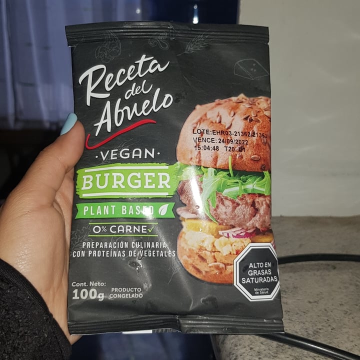 photo of Receta del abuelo Vegan Burger Plant Based shared by @resisteanimal on  16 Jan 2022 - review