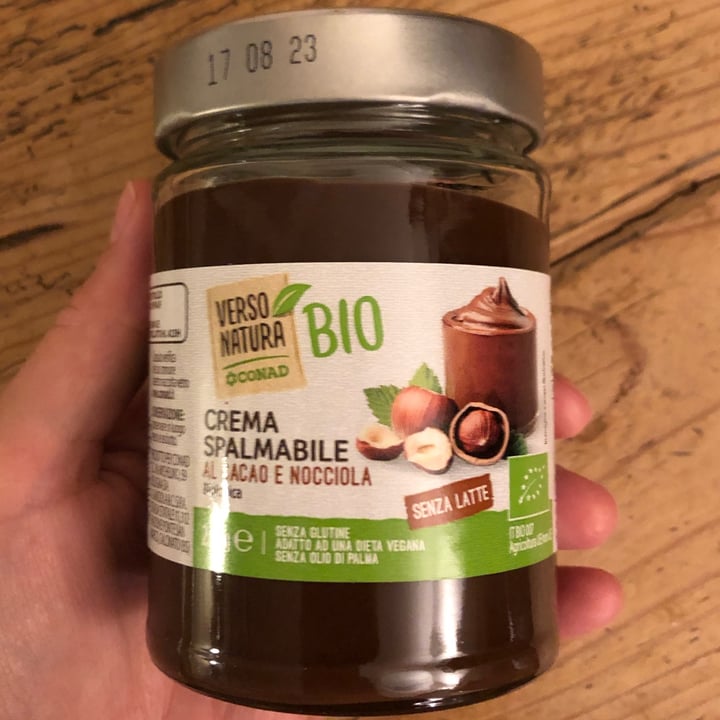 photo of Verso Natura Conad Veg Crema Spalmabile Al Cacao E Nocciola Biologica shared by @elenaerossini on  15 Apr 2022 - review