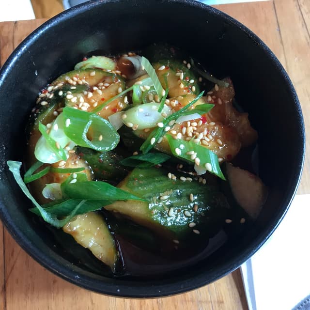 「Marinated cucumbers bites」の料理の写真