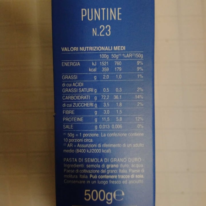 photo of Barilla Puntine shared by @filomena06 on  28 Nov 2021 - review