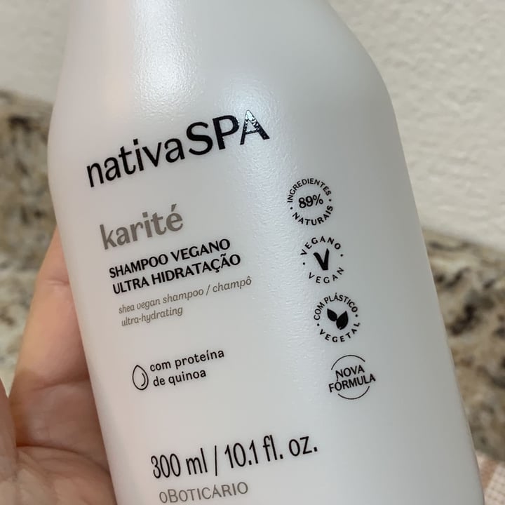 photo of O Boticário Shampoo vegano ultra hidratação Karité shared by @sandraoliveira on  07 May 2022 - review
