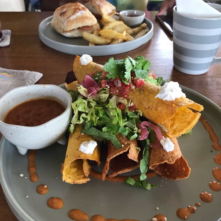 review photo of I Am Vegan Babe Cafe taquitos shared by @sovsten on 16 Oct 2022 - review