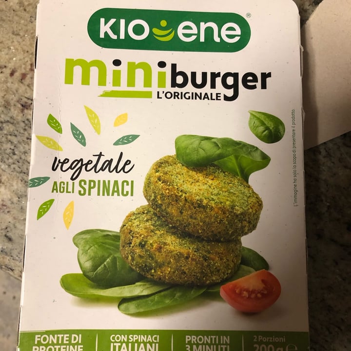 photo of Kioene Mini Burger Vegetale Agli Spinaci shared by @emmabe on  09 May 2022 - review