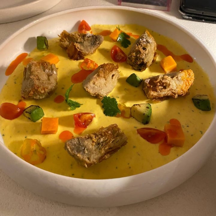 review photo of MUDRÁ Plant Based - Madrid Tiradito de alcachofas shared by @pinavi on 12 Apr 2022 - review