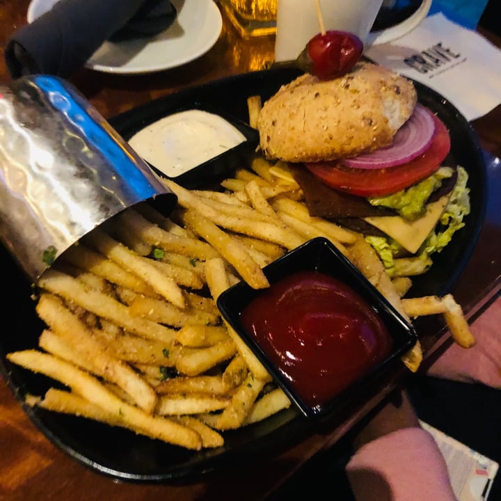 photo of Crave American Kitchen & Sushi Bar Veggie Southwest Burger shared by @lonica on  26 Mar 2021 - review