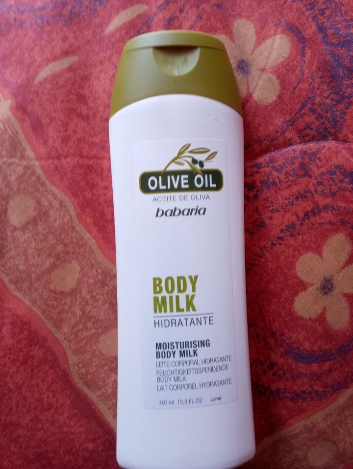 photo of Babaria Bio  Body Milk con aceite de oliva shared by @luceroreyes on  17 Apr 2020 - review