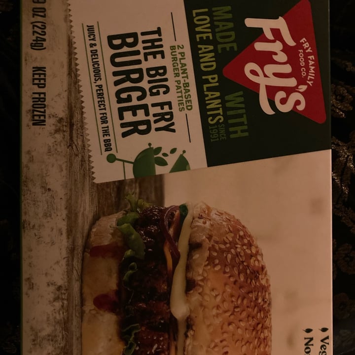 photo of Fry's Family Food Plant Based Burger 2 Pk shared by @cleanplateclub on  27 Dec 2021 - review