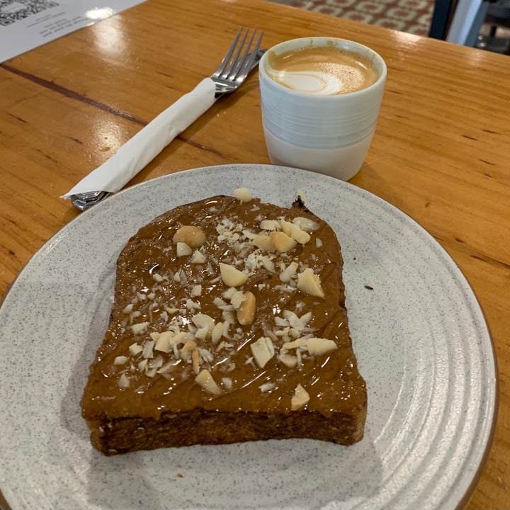 photo of MICRO red | house Hazelnut butter toast shared by @happyfitvegan on  19 Dec 2020 - review