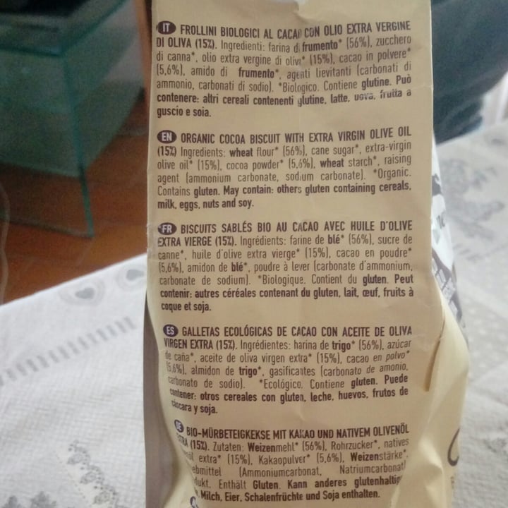 photo of Alce Nero Biscotti cacao shared by @chiarahakuna on  18 May 2021 - review