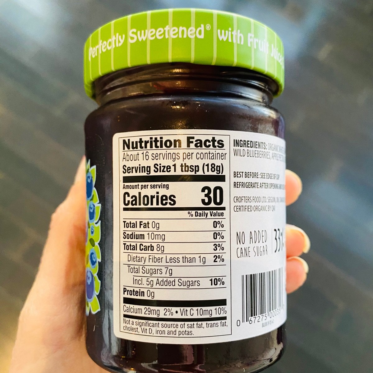 Crofters Wild Blueberry Fruit Spread (6x10 Oz)