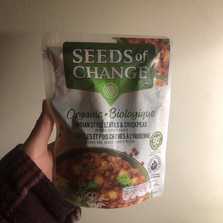 photo of Seeds of Change Organic Indian Style Lentils & Chickpeas shared by @sararose on  07 Apr 2020 - review