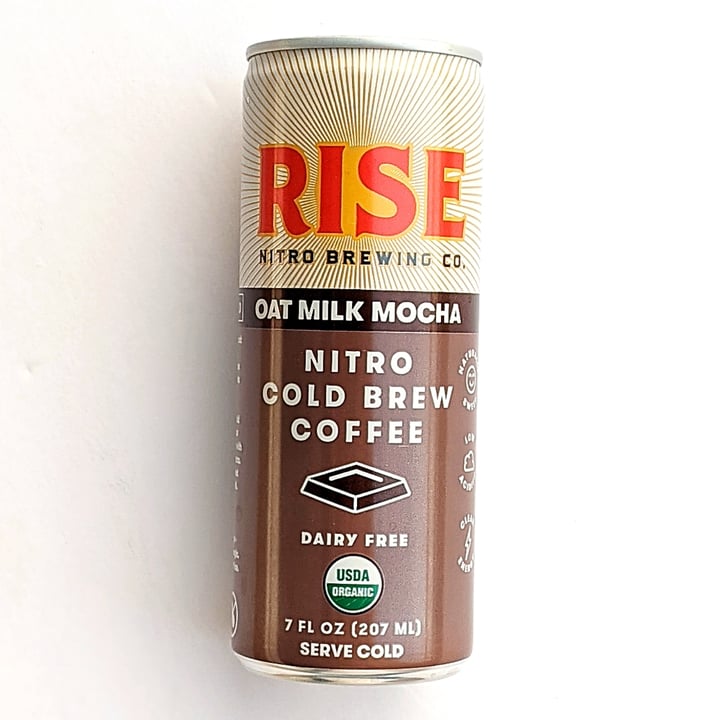 photo of Rise Nitro Brewing Co. Oat Milk Mocha Nitro Cold Brew Coffee shared by @veggieassassin on  07 Jan 2022 - review