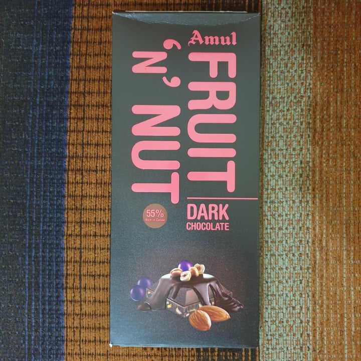 photo of Amul Fruit and Nut Dark Chocolate shared by @aatmankothari on  07 Jan 2021 - review