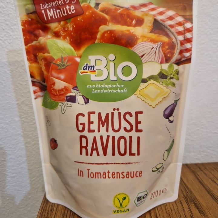 photo of dmBio Gemüse Ravioli in Tomatensauce shared by @aliceali on  29 Sep 2022 - review