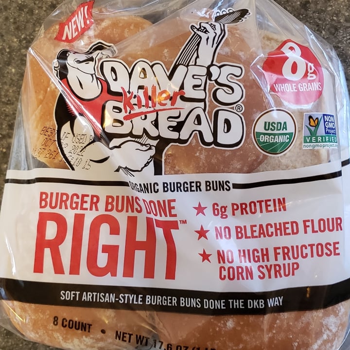 review photo of Dave's Killer Bread Organic Burger Buns shared by @vegangigi4ever on 22 Sep 2022 - review