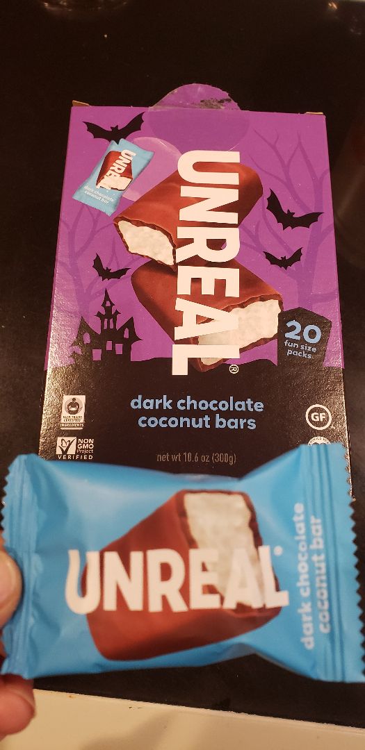photo of UNREAL Dark Chocolate Coconut Bars shared by @ambularfortheanimals on  20 Sep 2019 - review